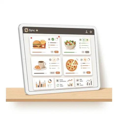 Real-time menu dashboard with live sync